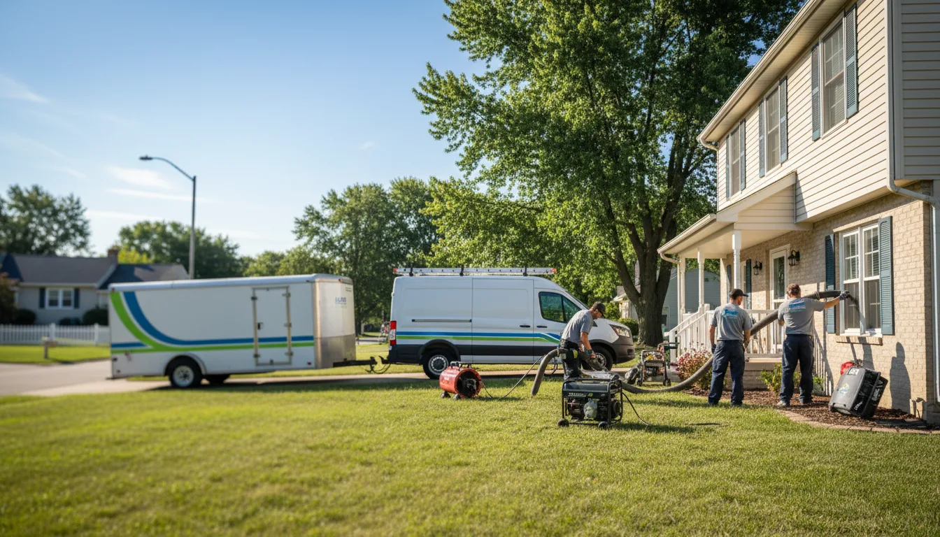 Flooded Basement Restoration And Cleanup With Repair in Brighton, MI near me